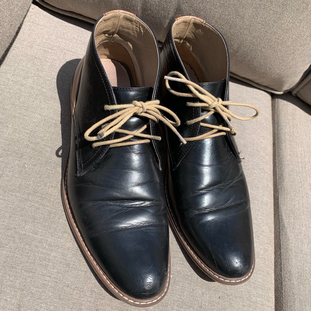 Steve Madden Leather Tie Up Boots - 11 - Picture 5 of 8